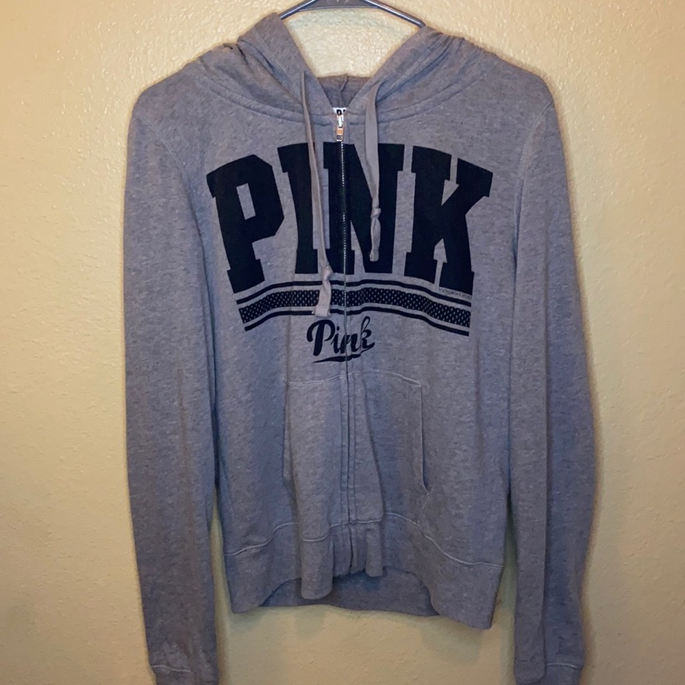 Grey jacket from pink
